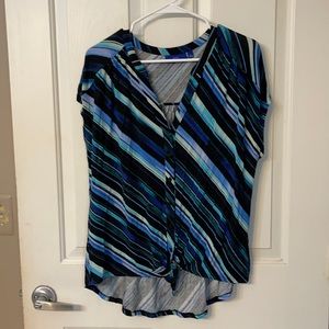 rayon short sleeve shirt size large